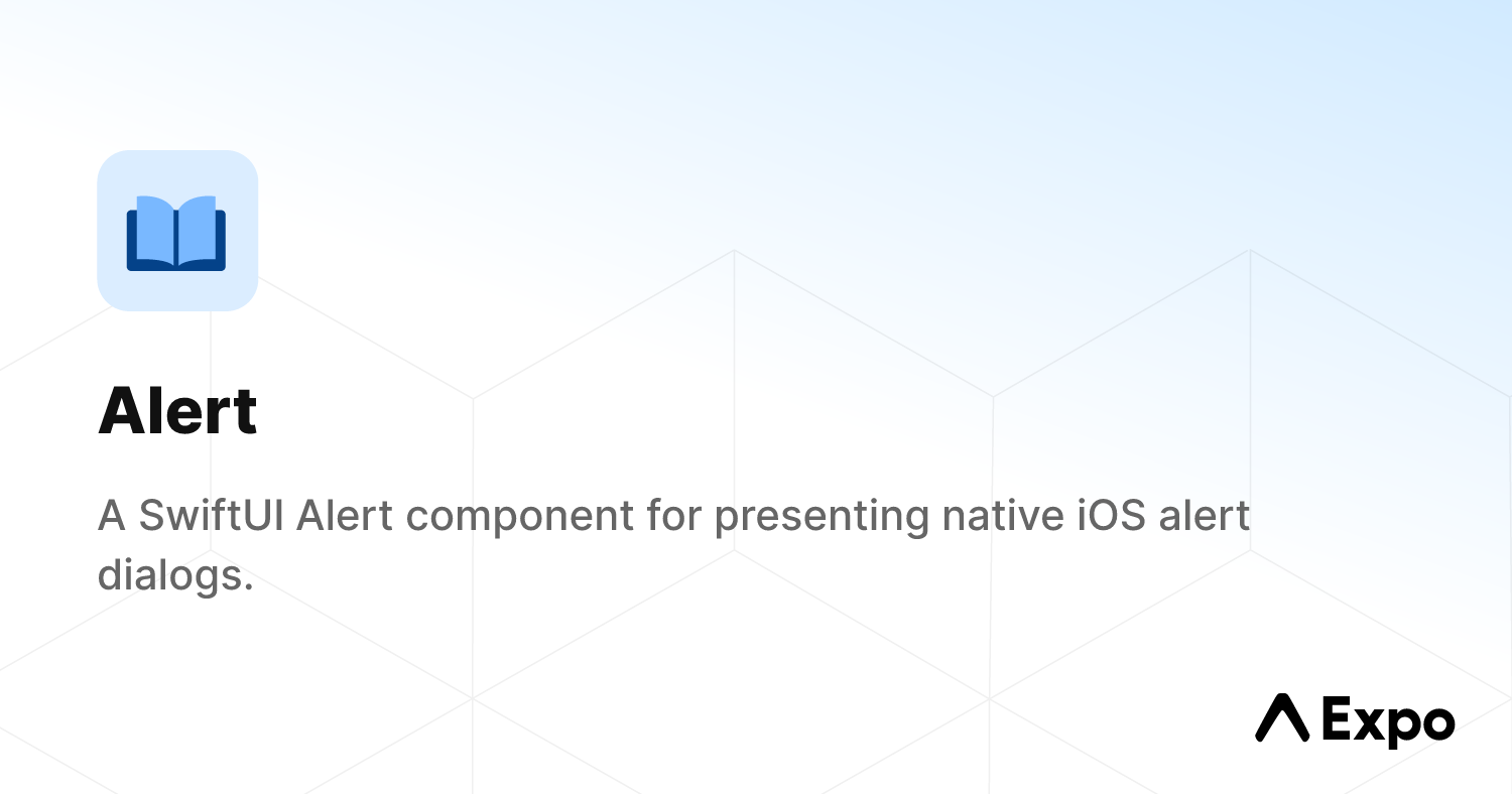 Alert - Expo Documentation