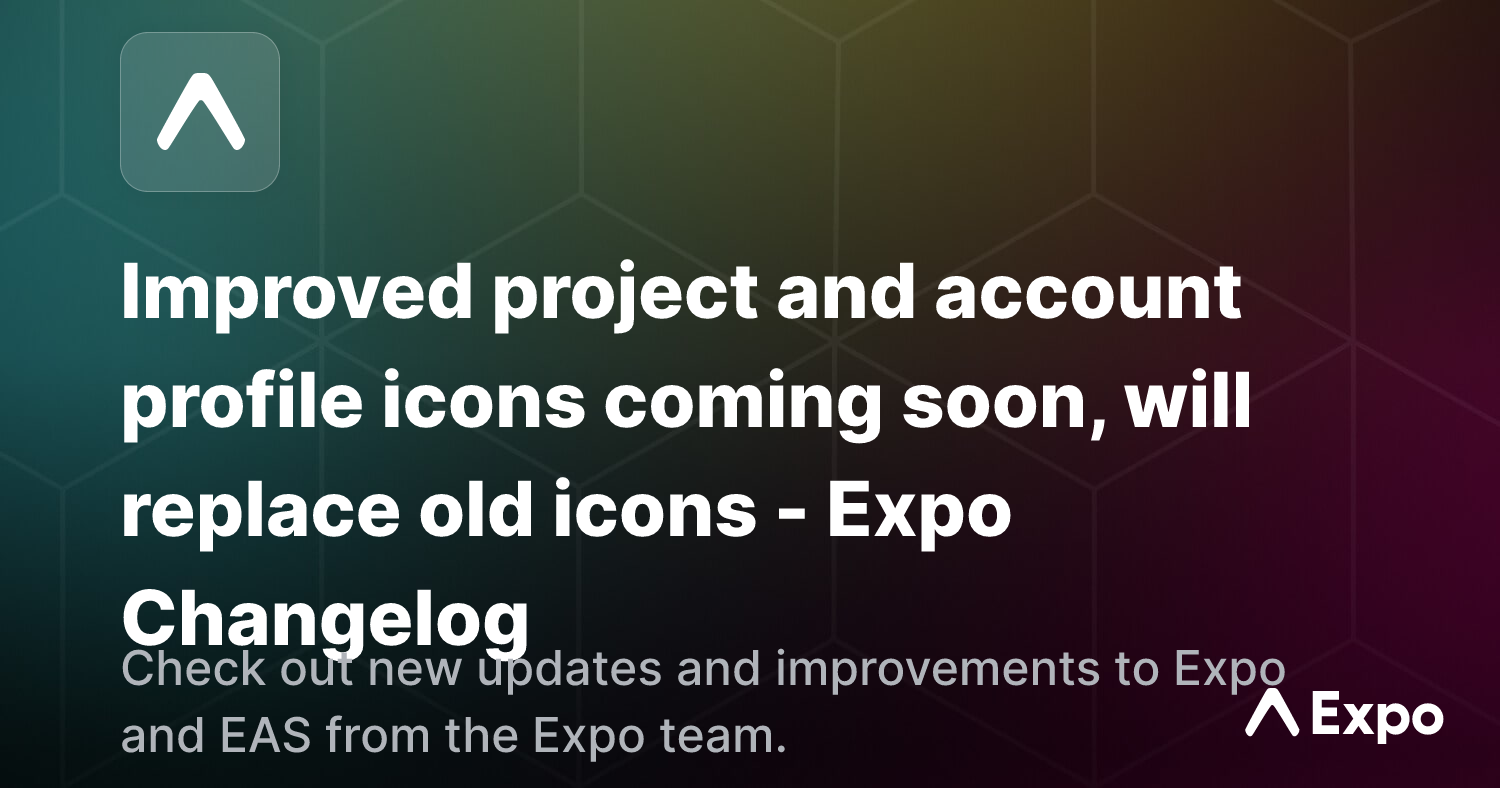 Improved project and account profile icons coming soon, will replace ...