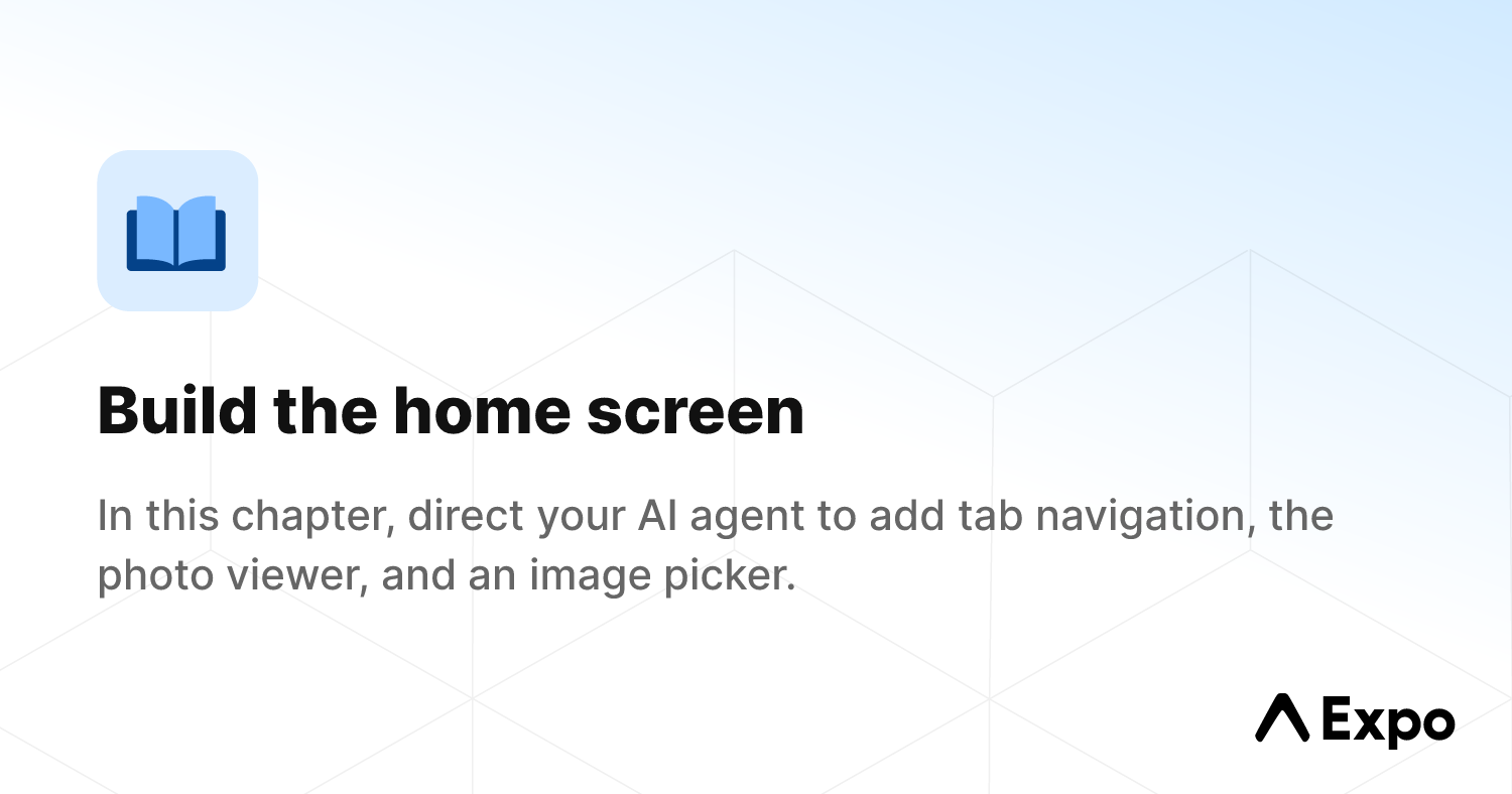 Build the home screen - Expo Documentation